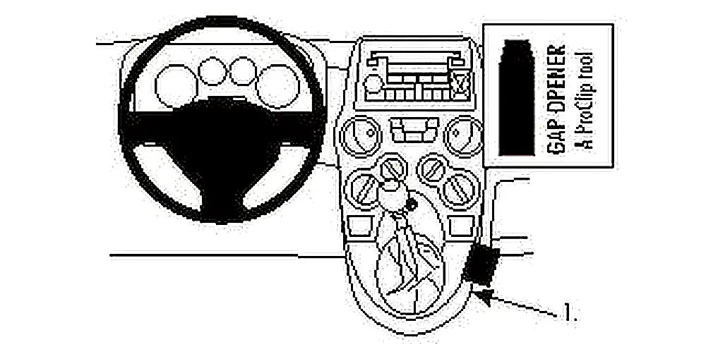 Brodit ProClip 853494 voor Fiat Panda