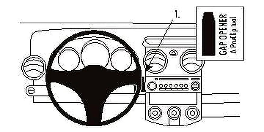 Brodit ProClip 853529 voor Mitsubishi Colt