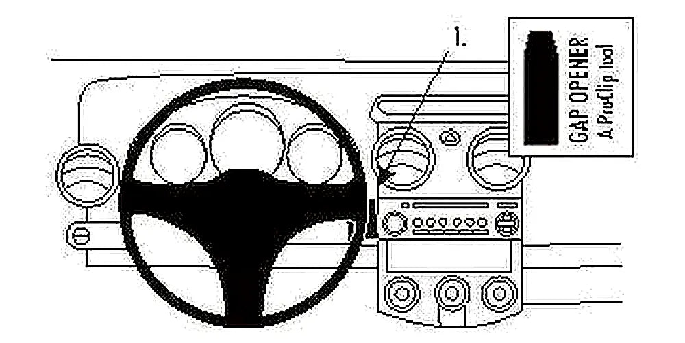 Brodit ProClip 853529 voor Mitsubishi Colt