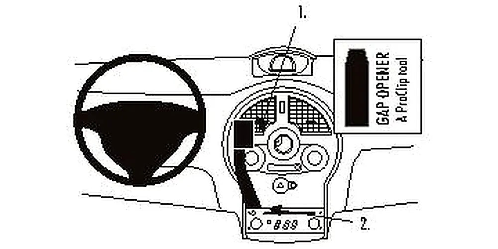 Brodit ProClip 853574 voor Renault Modus