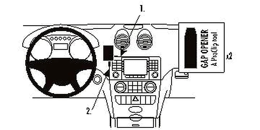 Brodit ProClip 853622 voor Mercedes Benz M-Class/ML