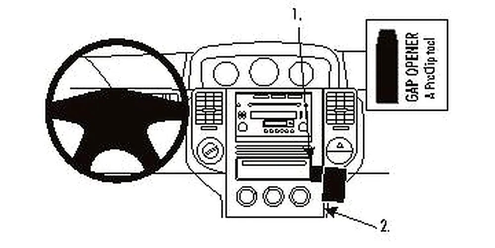 Brodit ProClip 853653 voor Nissan X-Trail