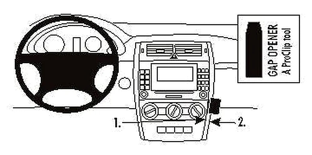 Brodit ProClip 853661 voor Mercedes Benz B-Class