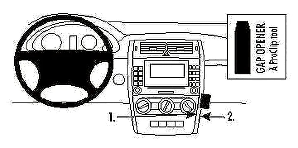 Brodit ProClip 853661 voor Mercedes Benz B-Class
