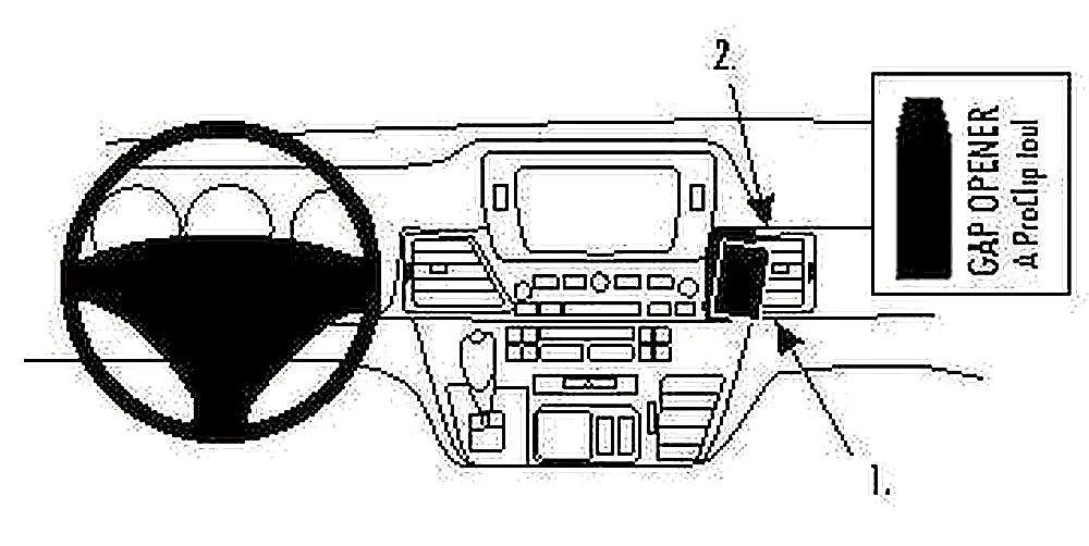 Brodit ProClip 853668 voor Honda FR-V