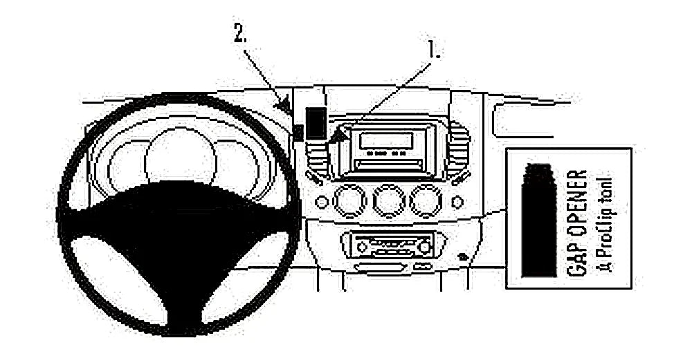 Brodit ProClip 853712 voor Mitsubishi L200