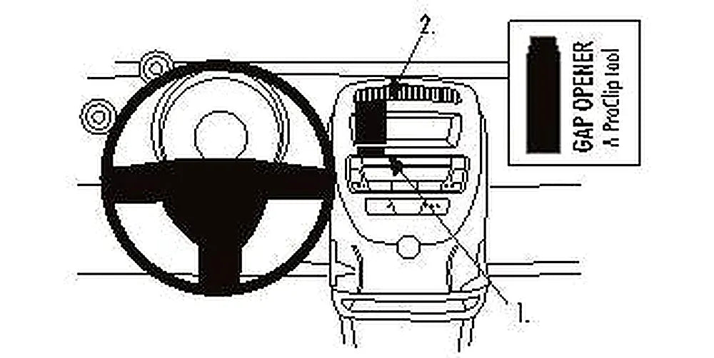 Brodit ProClip 853716 voor Citroen C1