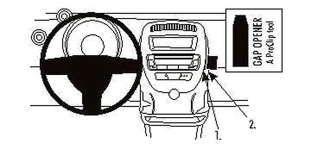 Brodit ProClip 853717 voor Citroen C1