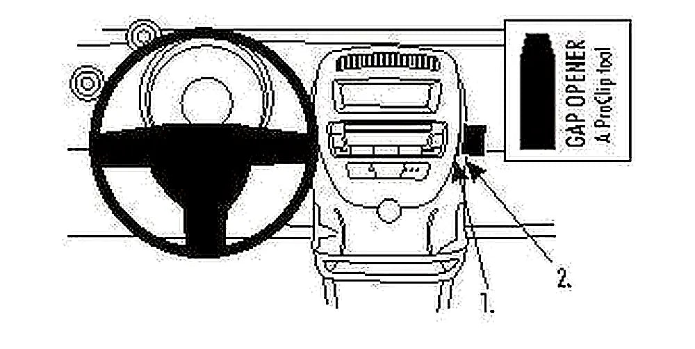 Brodit ProClip 853717 voor Citroen C1
