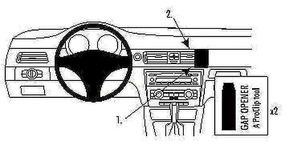 Brodit ProClip 853740 voor BMW 3-series E90, E91, E92, E93