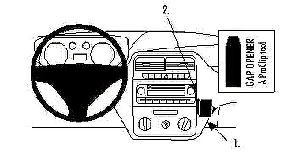 Brodit ProClip 853746 voor Fiat Punto Grande
