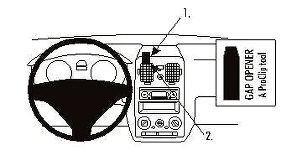 Brodit ProClip 853747 voor Hyundai Getz