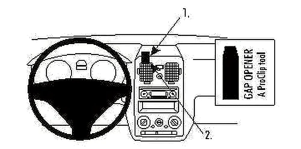 Brodit ProClip 853747 voor Hyundai Getz