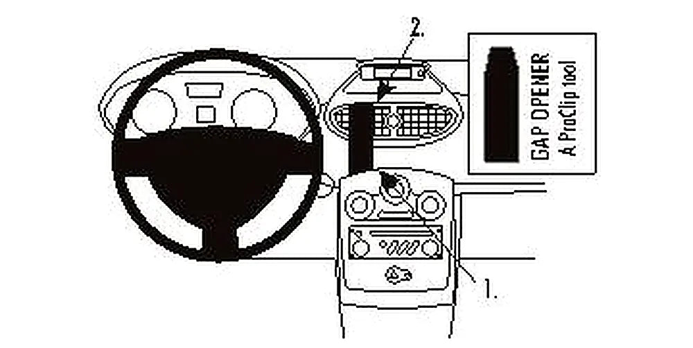 Brodit ProClip 853796 voor Renault Clio Tourer