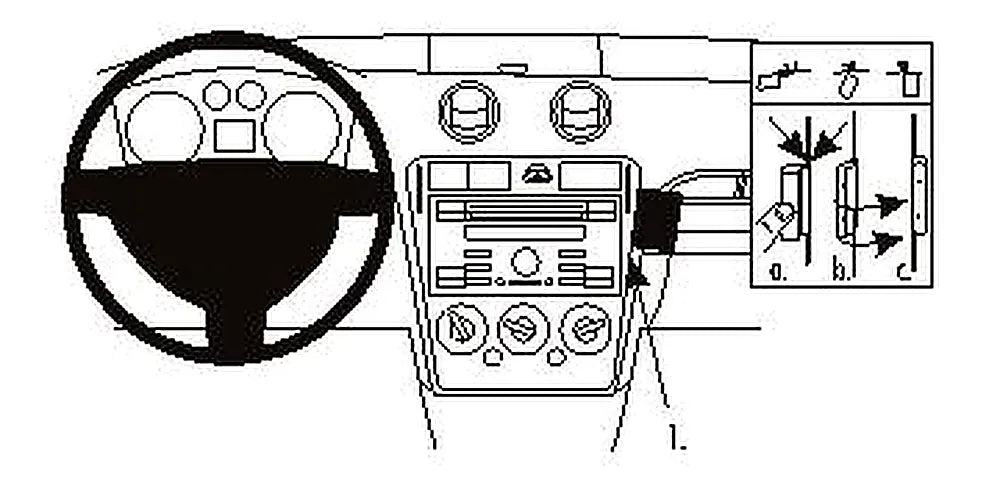Brodit ProClip 853798 voor Ford Fusion