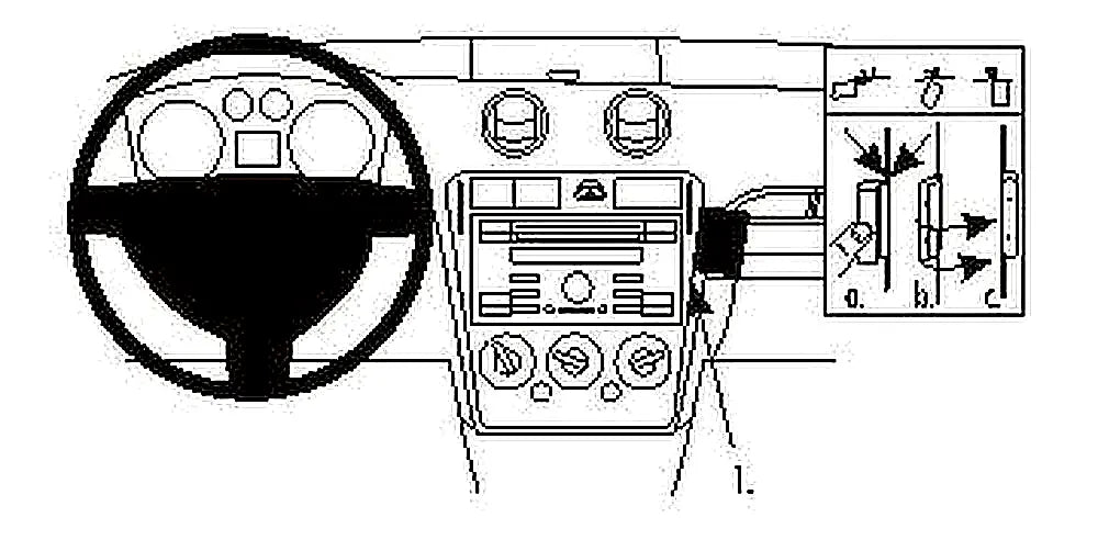 Brodit ProClip 853798 voor Ford Fusion
