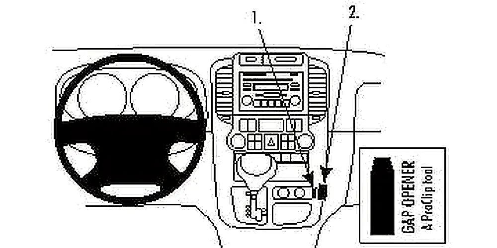 Brodit ProClip 853829 voor Hyundai Entourage