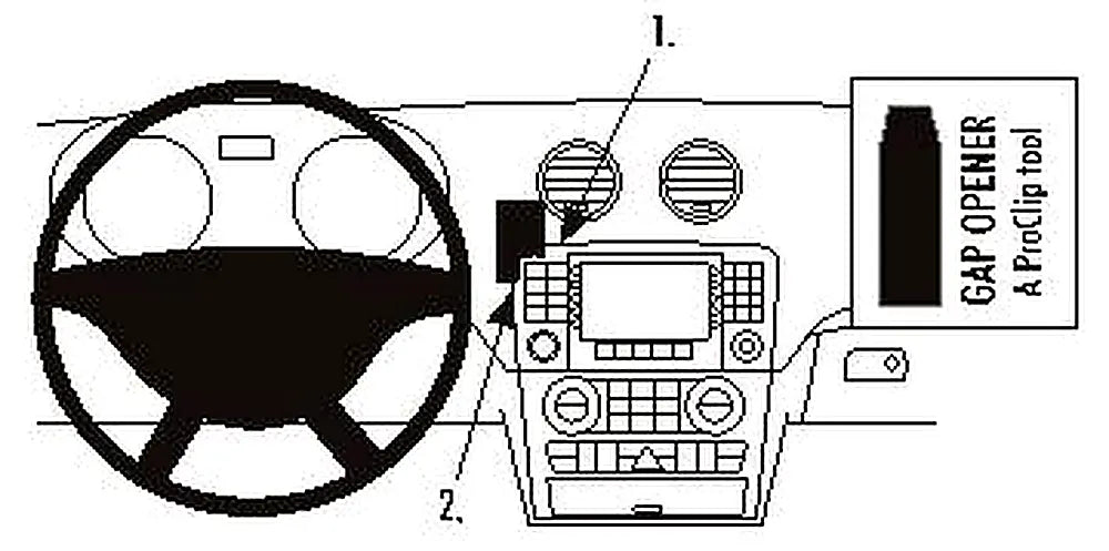 Brodit ProClip 853850 voor Mercedes Benz GL-Class