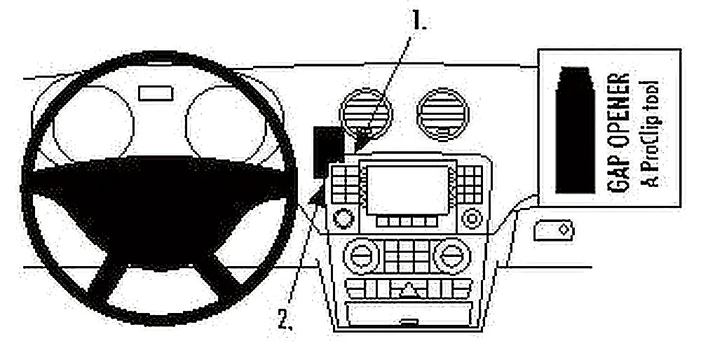 Brodit ProClip 853850 voor Mercedes Benz GL-Class