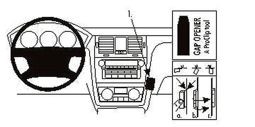 Brodit ProClip 853856 voor Cadillac DTS