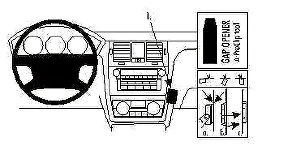 Brodit ProClip 853856 voor Cadillac DTS