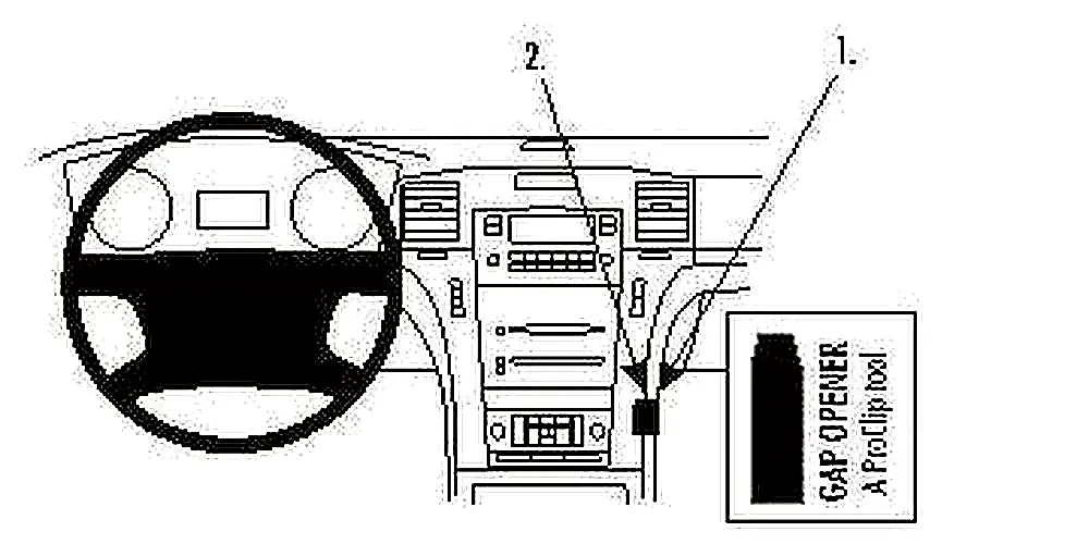 Brodit ProClip 853858 voor Cadillac EXT
