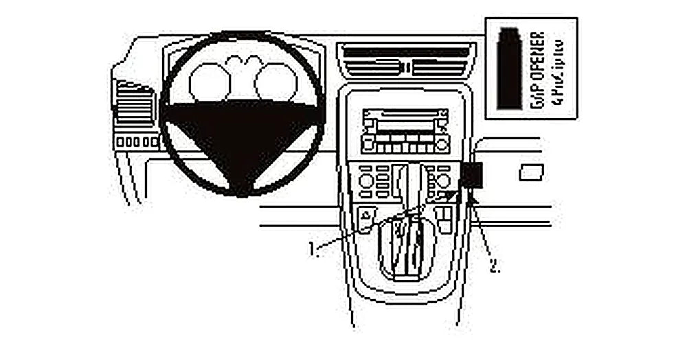 Brodit ProClip 853863 voor Fiat Croma