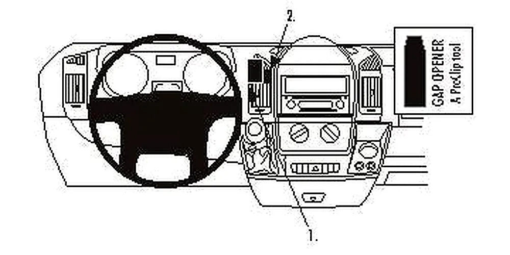 Brodit ProClip 853876 voor Citroen Jumper