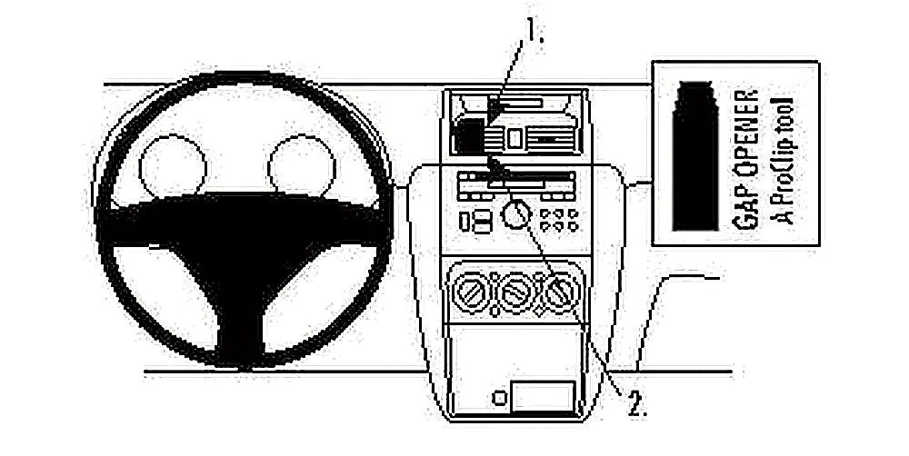 Brodit ProClip 853883 voor Fiat Sedici