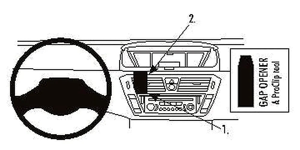 Brodit ProClip 853950 voor Citroen C4 Picasso