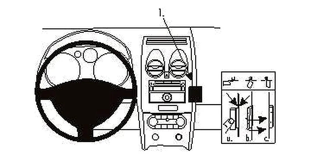 Brodit ProClip 853966 voor Nissan Qashqai +2