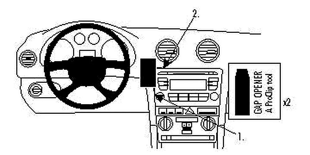 Brodit ProClip 853990 voor Audi S3