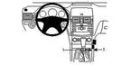 Brodit ProClip 853994 voor Mercedes Benz C-Class (180-320)
