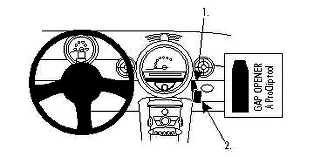 Brodit ProClip 854046 voor Mini Roadster