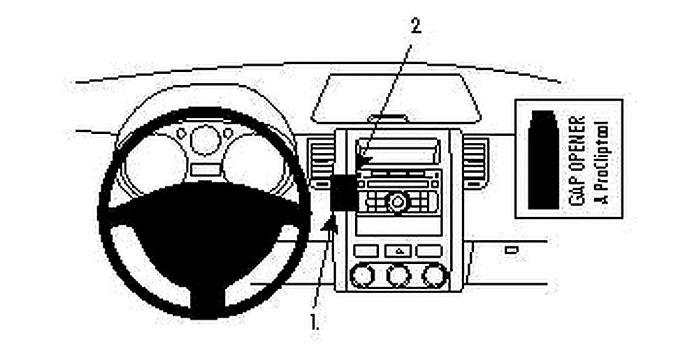 Brodit ProClip 854065 voor Nissan X-Trail