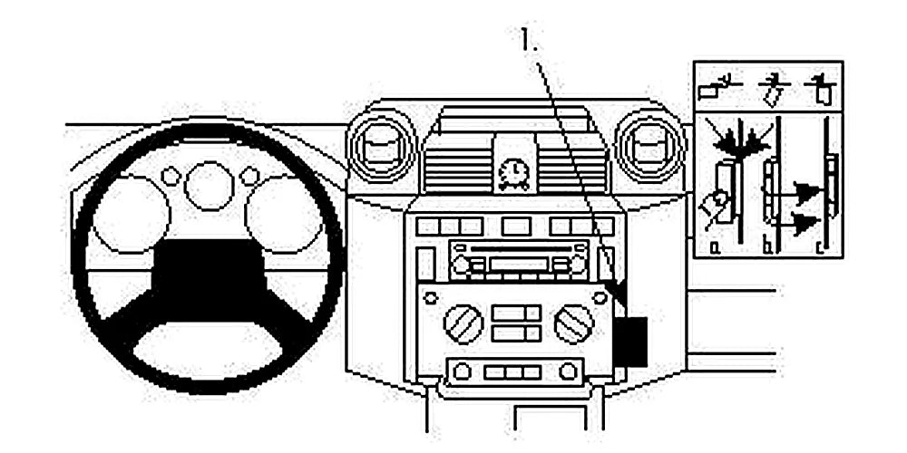 Brodit ProClip 854078 voor Land Rover Defender