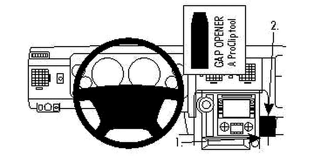Brodit ProClip 854158 voor Hummer H2