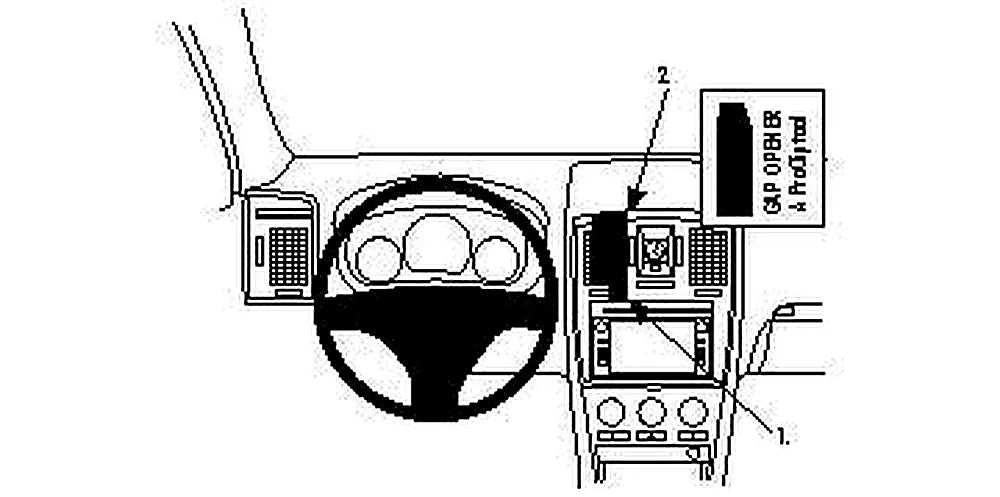 Brodit ProClip 854175 voor Cadillac BLS