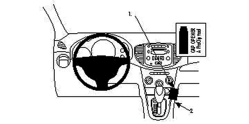 Brodit ProClip 854184 voor Hyundai i10