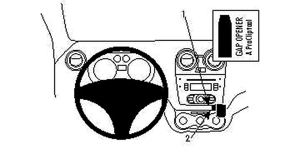 Brodit ProClip 854385 voor Alfa Romeo MiTo