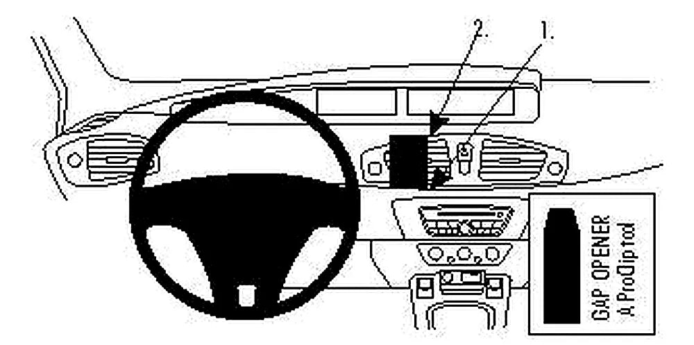 Brodit ProClip 854390 voor Renault Scénic