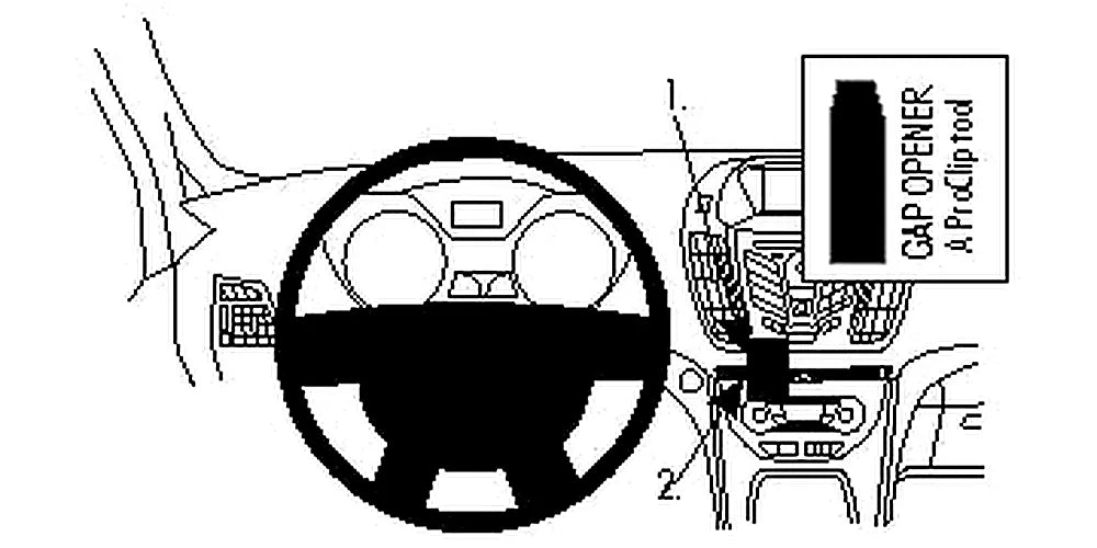 Brodit ProClip 854570 voor Ford Kuga