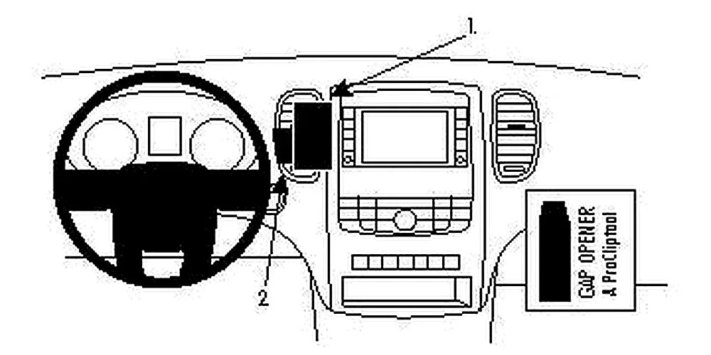 Brodit ProClip 854643 voor Dodge Durango 4WD