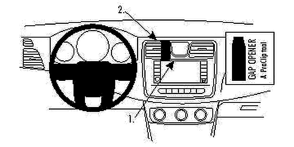 Brodit ProClip 854645 voor Chrysler 200 Convertible