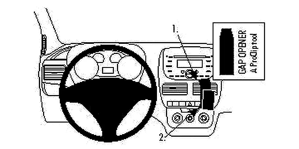 Brodit ProClip 854694 voor Fiat Doblò