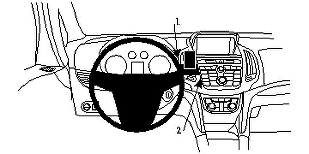 Brodit ProClip 854733 voor Opel Zafira C