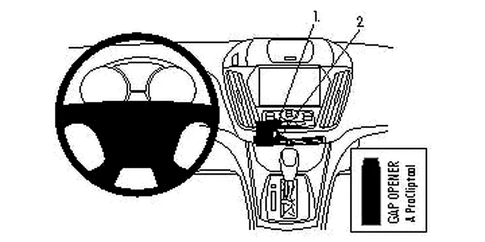 Brodit ProClip 854795 voor Ford Kuga