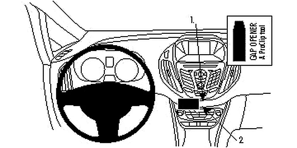 Brodit ProClip 854849 voor Ford B-Max