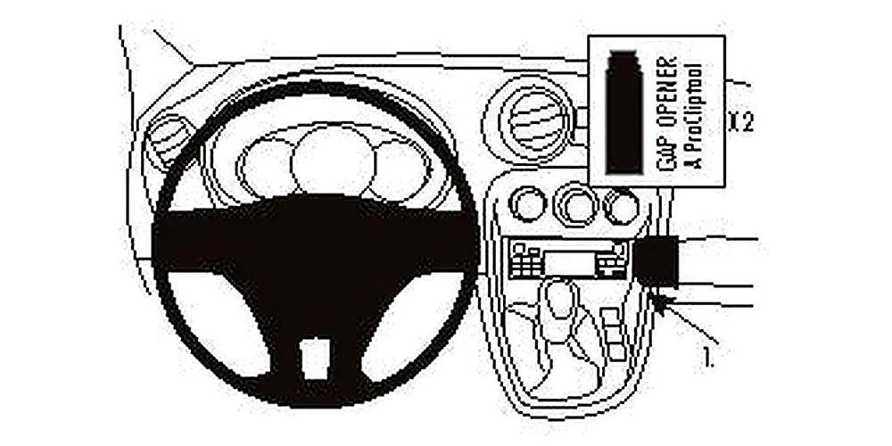 Brodit ProClip 854852 voor Mercedes Benz Citan