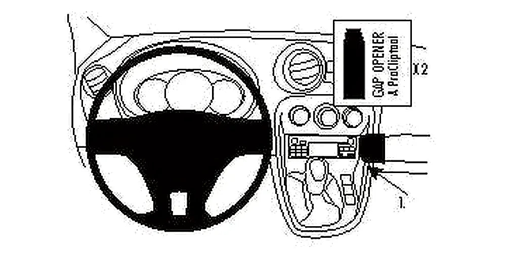 Brodit ProClip 854852 voor Mercedes Benz Citan